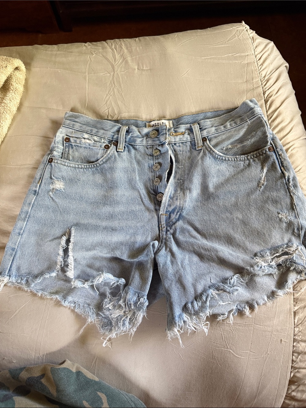 AGOLDE Parker Long Shorts in Swapmeet